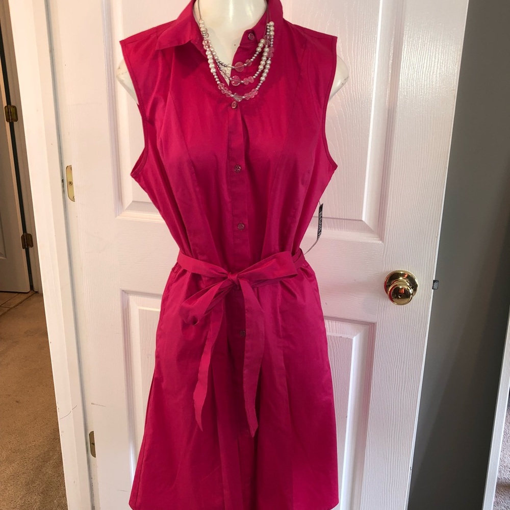 New York Company Fuchsia colored sleeveless dress